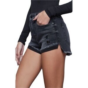 Good American Good Curve Shorts Blk Women's Size 8/29